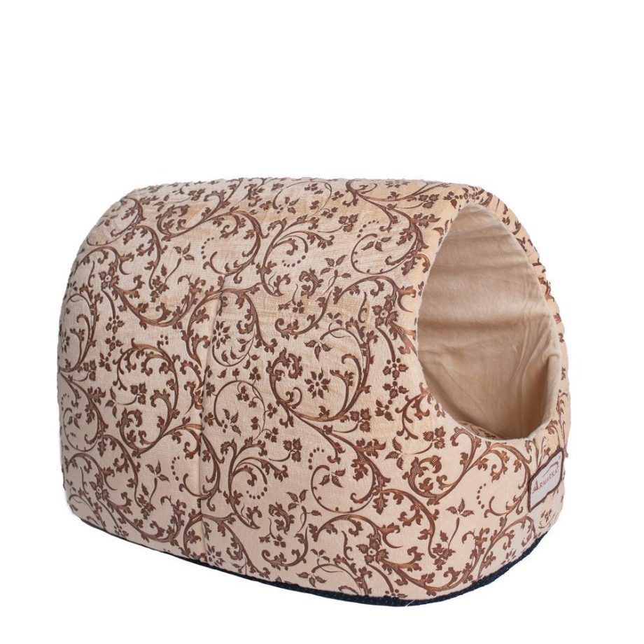 Armarkat Cat Bed Model C11HYH/MH Beige Floral Pattern