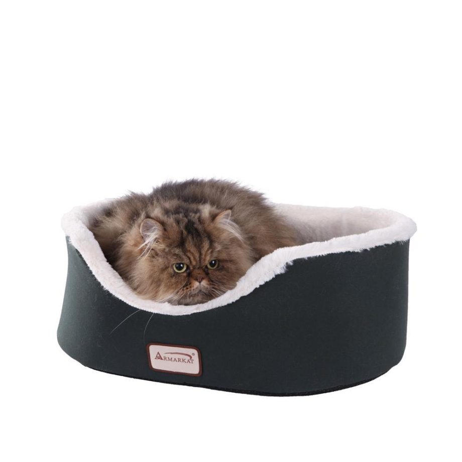 Armarkat Pet Bed Model C04HML/MB Laurel Green and Ivory