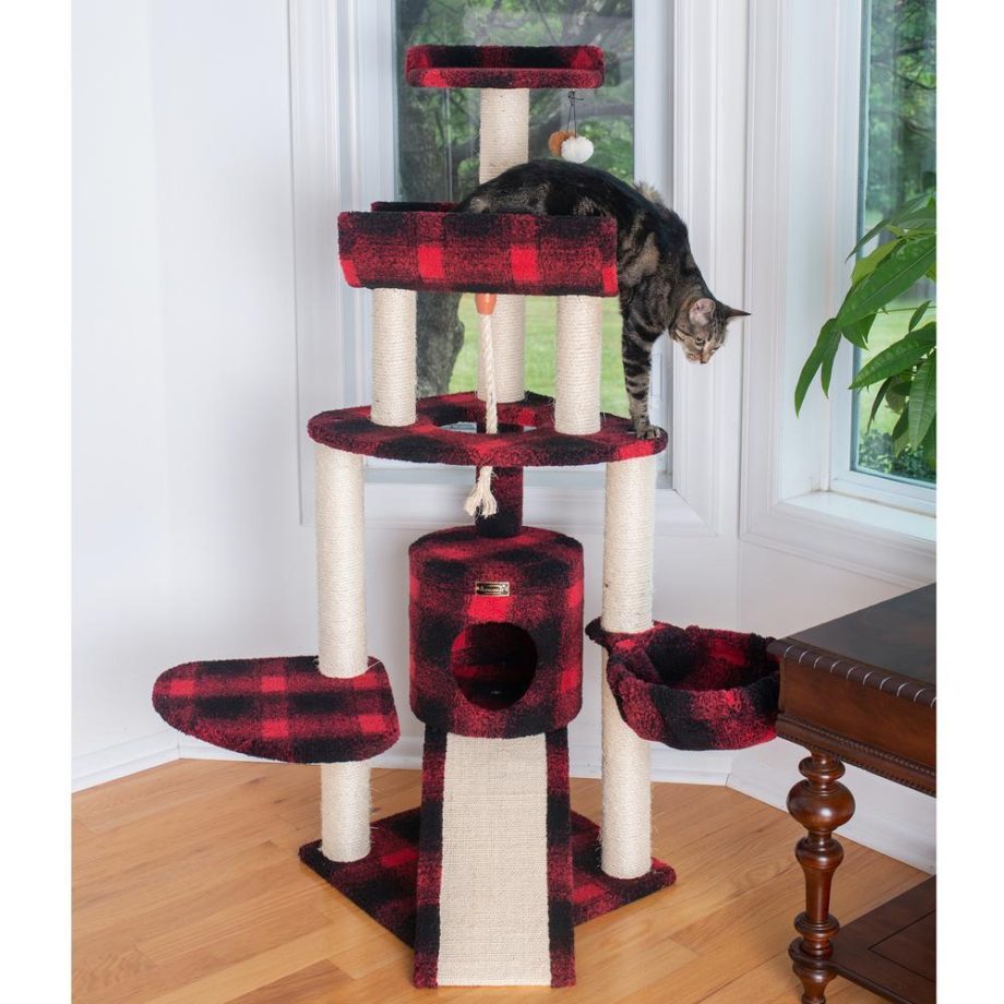 Armarkat Classic Real Wood Cat Tree Four Levels B5806