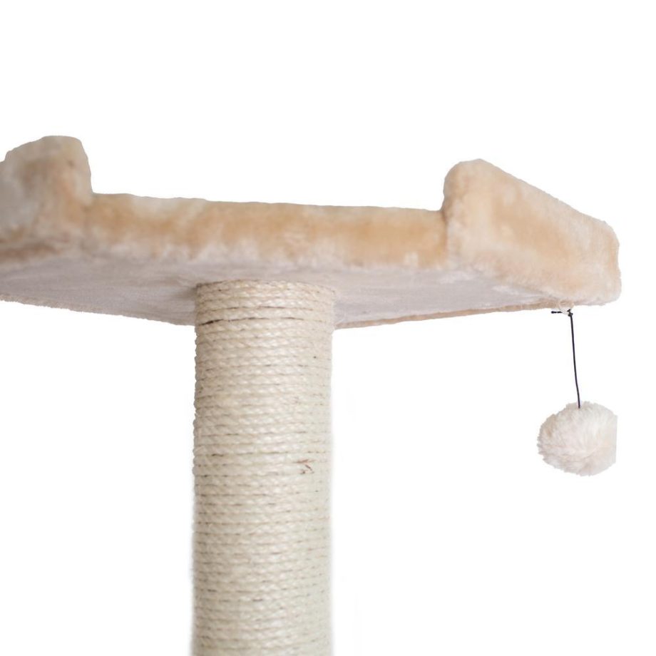 Armarkat 72" Beige Real Wood Cat Tree With Spacious Condo, ScratchIng Post A7202