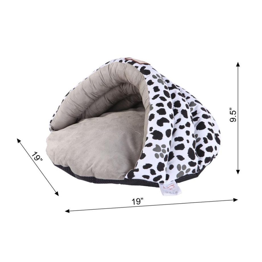 Armarkat Cat Bed Model C19HZY/HL Sage Green Paw Print Pattern