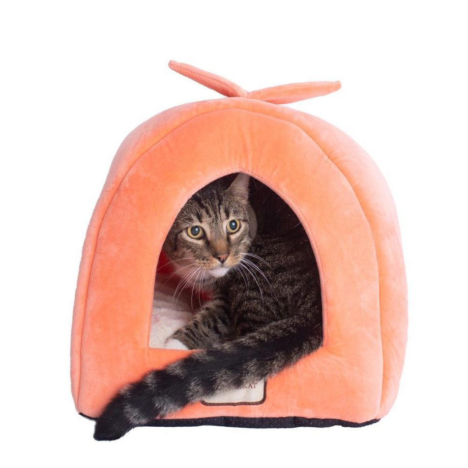 Armarkat Cat Bed Model C10HCS/MB Orange and Ivory