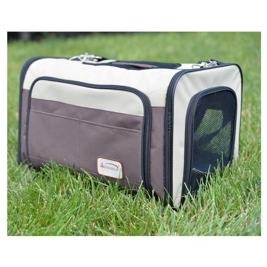 Armarkat Pet Carrier, Beige & Chocolate, PC102R