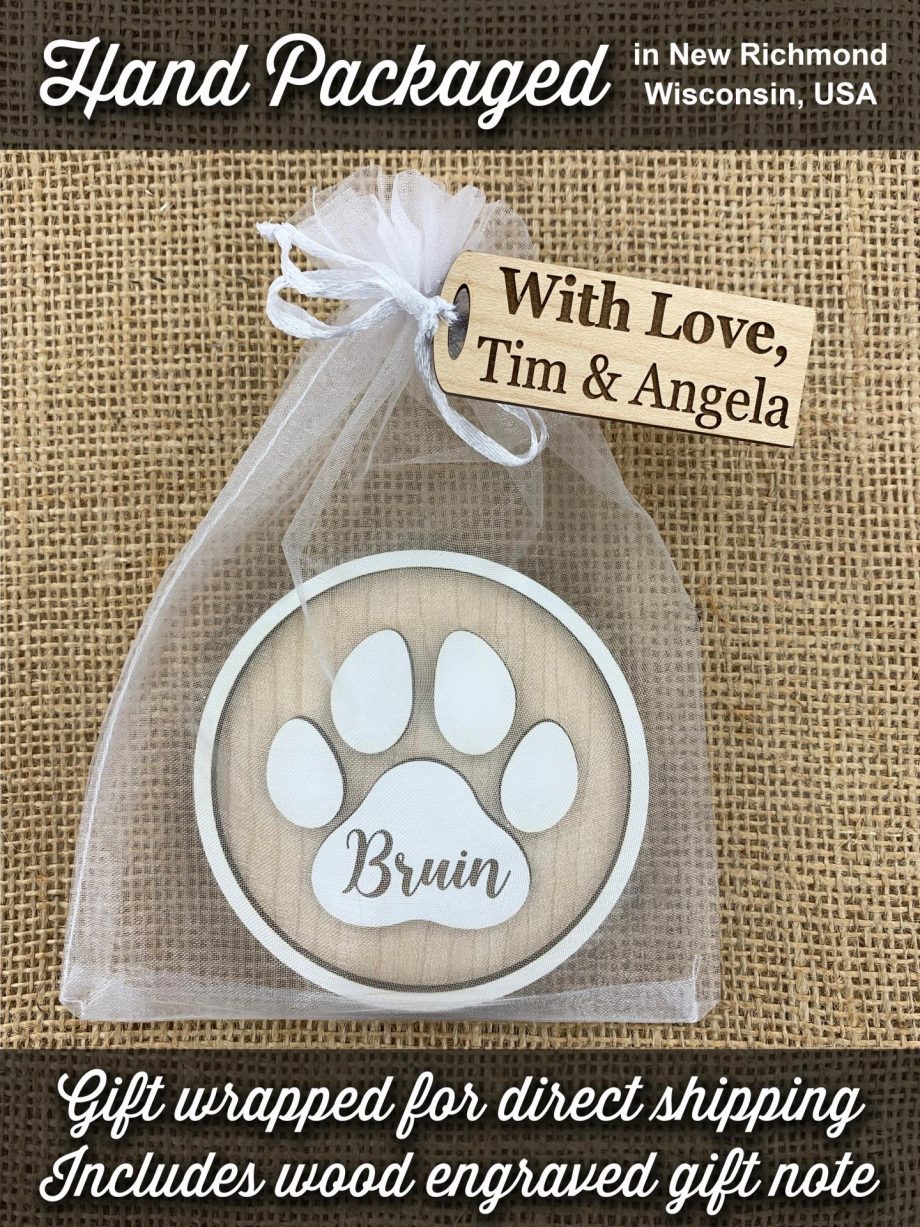 Pet Memorial Custom MAGNET in Memory of a Beloved Dog or Cat Modern Farmhouse Sympathy Gift by Weathered Raindrop