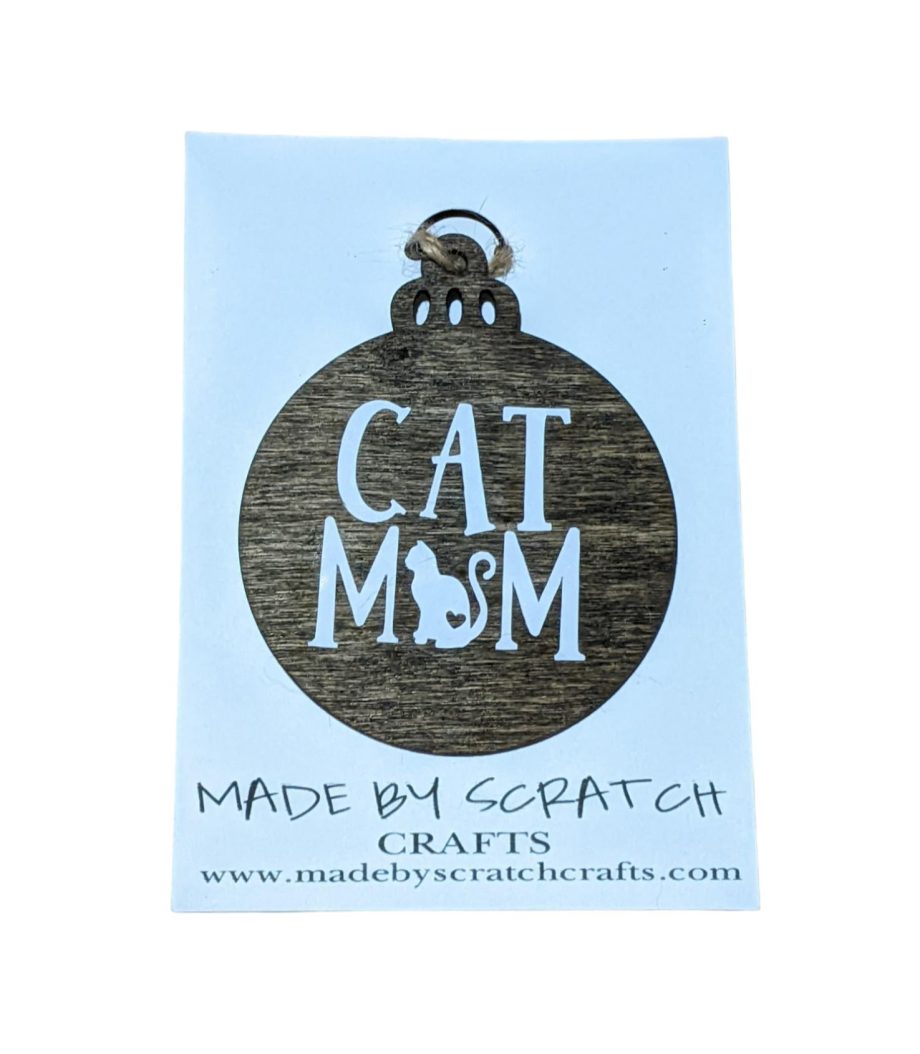 Cat Mom Christmas Ornament