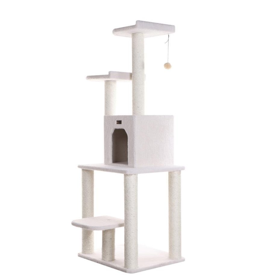 Armarkat B6203 Classic Real Wood Cat Tree, Jackson Galaxy Approved, Five Levels With Condo and Two Perches