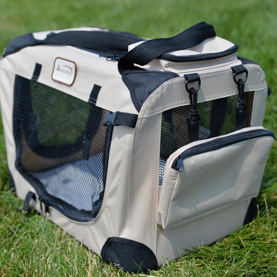 Armarkat Pet Carrier Beige, PC201B, Multiple Pockets