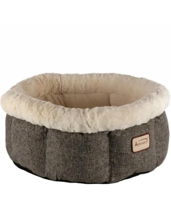 Armarkat Cuddler Cat Bed in Beige and Gray C105HHS/MB
